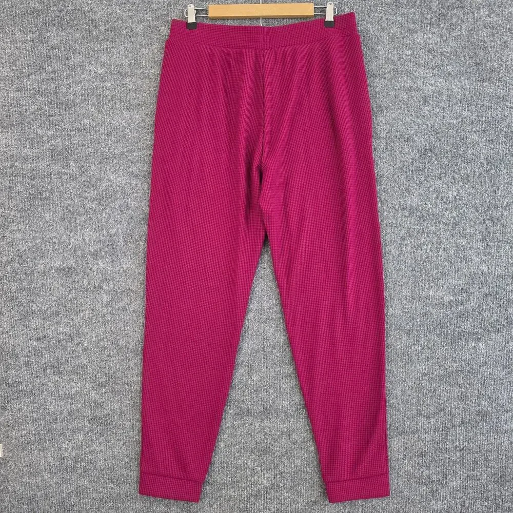 Figs Pants Men Large Off Shift Waffle Jogger Pink Knit Lounge Casual Sweatpants